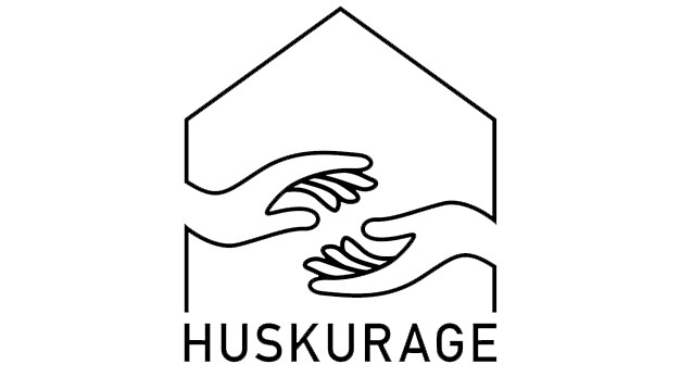 logotyp för huskurage - när grannar agerar för att stoppa våld mot närstående