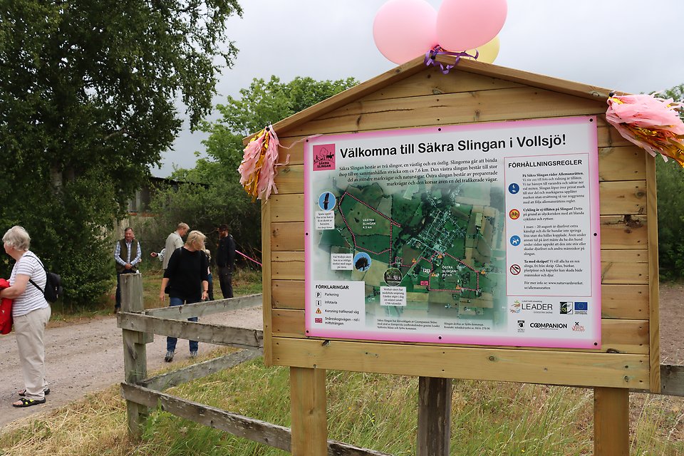 Invigning av nya gång och ridleden - Säkra slingan i Vollsjö.